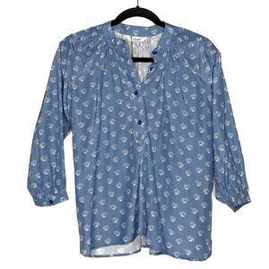 Tucker The Combo Classic Blouse Bazaar Batik in Silk Cotton  Floral Top